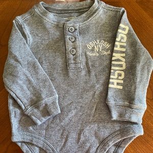Boys long sleeve Oshkosh onesie